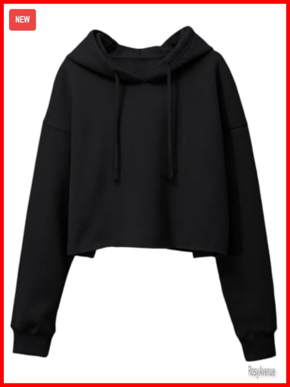 Fleece Cropped Hoodie Graphic Print Long Sleeve Pullover Sweatshirt